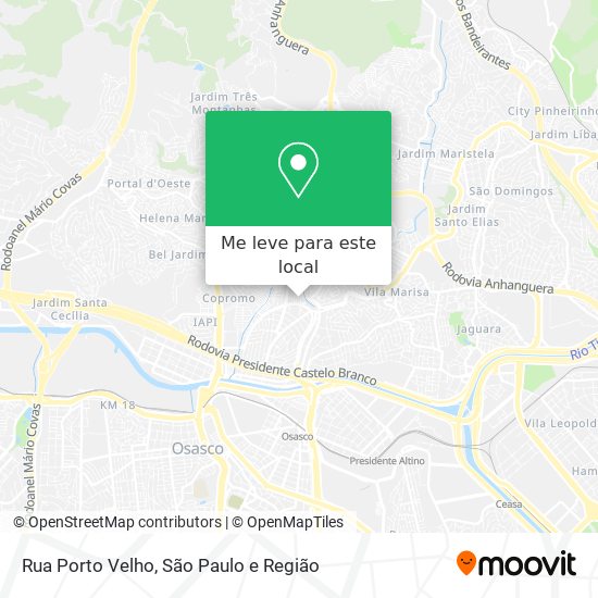 Rua Porto Velho mapa