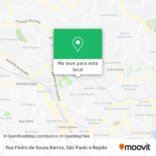 Rua Pedro de Souza Barros mapa