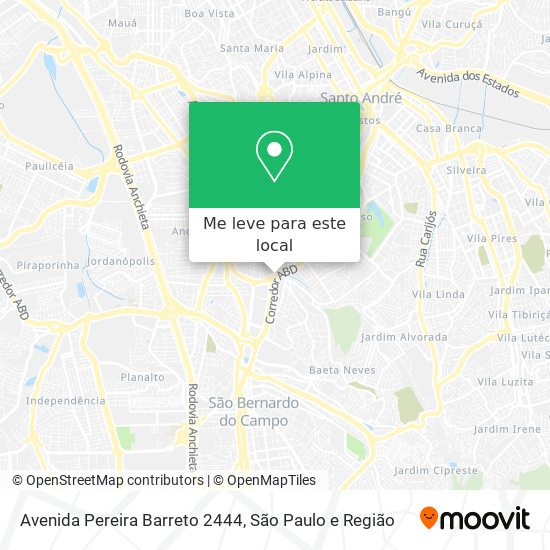 Avenida Pereira Barreto 2444 mapa