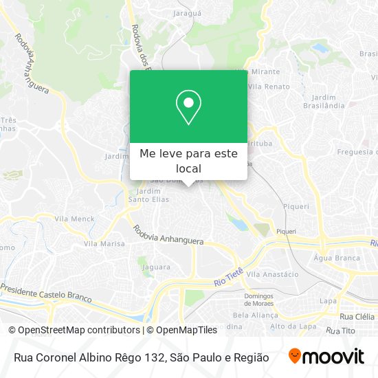 Rua Coronel Albino Rêgo 132 mapa