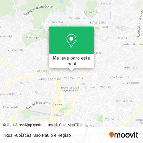 Rua Rubiácea mapa
