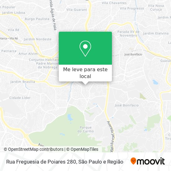 Rua Freguesia de Poiares 280 mapa