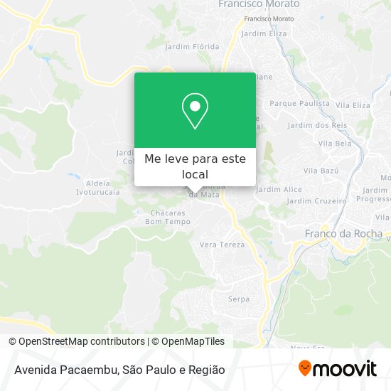 Avenida Pacaembu mapa
