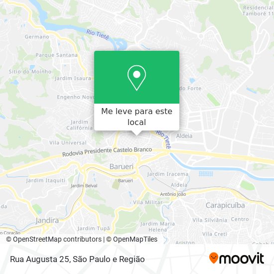 Rua Augusta 25 mapa