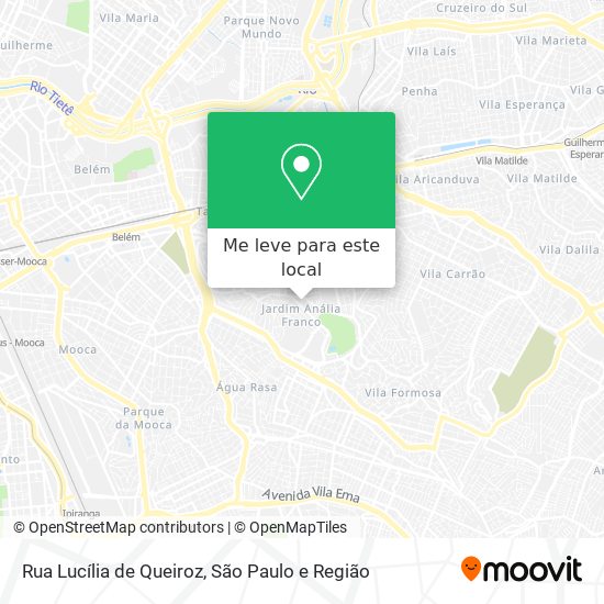 Rua Lucília de Queiroz mapa