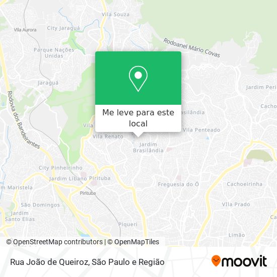 Rua João de Queiroz mapa