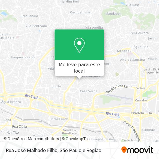 Rua José Malhado Filho mapa
