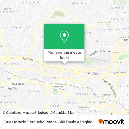 Rua Horácio Vergueiro Rudge mapa