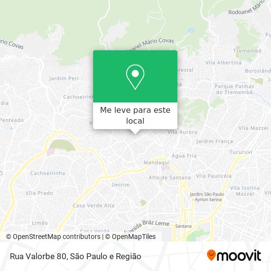 Rua Valorbe 80 mapa