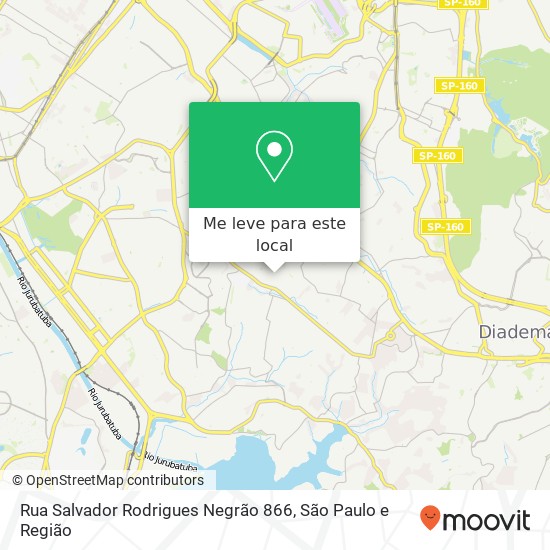 Rua Salvador Rodrigues Negrão 866 mapa