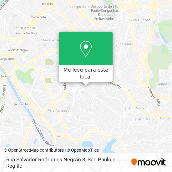 Rua Salvador Rodrigues Negrão 8 mapa