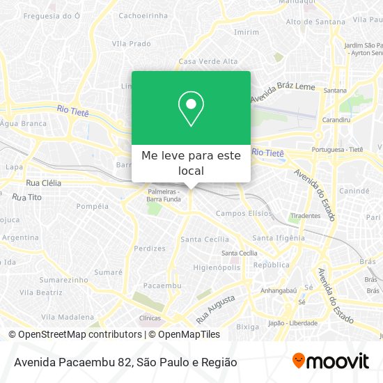 Avenida Pacaembu 82 mapa