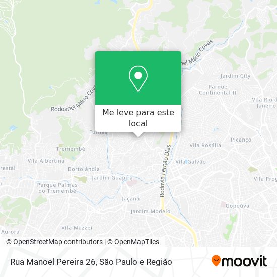 Rua Manoel Pereira 26 mapa