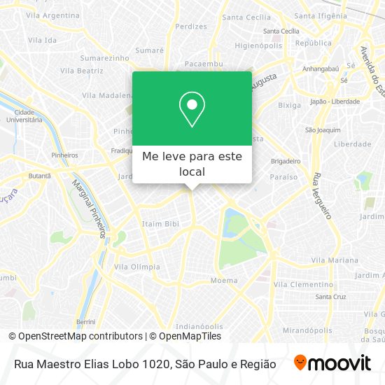 Rua Maestro Elias Lobo 1020 mapa