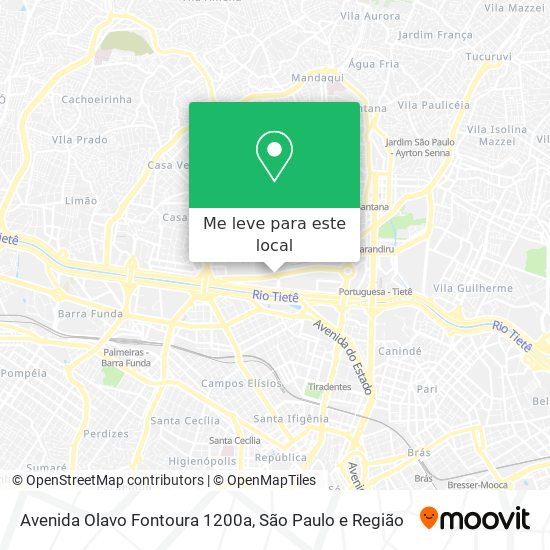 Avenida Olavo Fontoura 1200a mapa