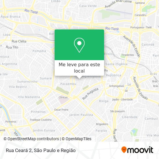 Rua Ceará 2 mapa