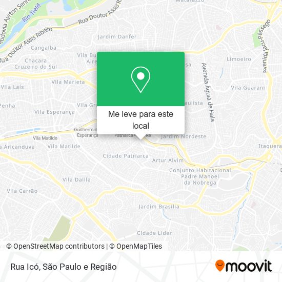 Rua Icó mapa