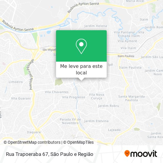 Rua Trapoeraba 67 mapa