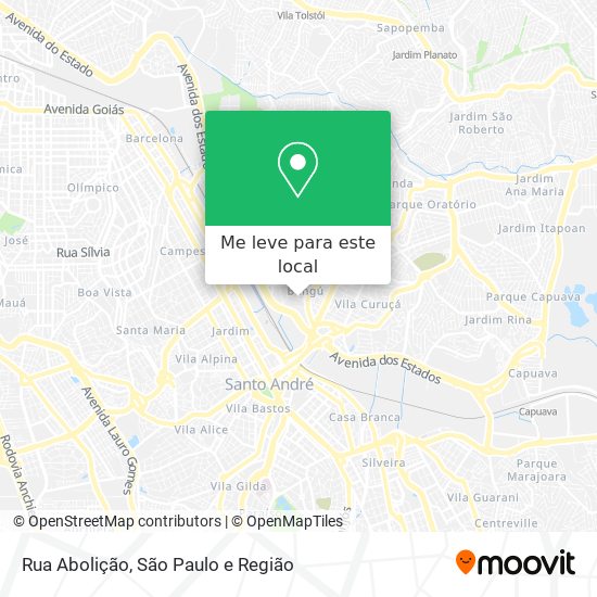 Rua Abolição mapa
