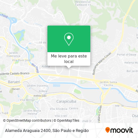 Alameda Araguaia 2400 mapa