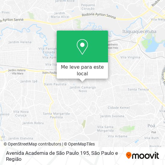 Avenida Academia de São Paulo 195 mapa