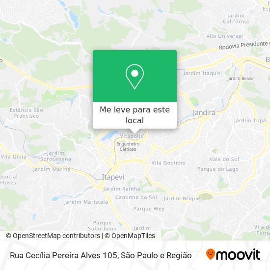 Rua Cecília Pereira Alves 105 mapa