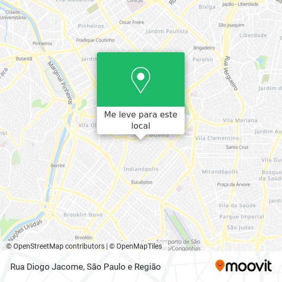 Rua Diogo Jacome mapa