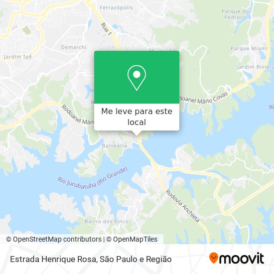 Estrada Henrique Rosa mapa