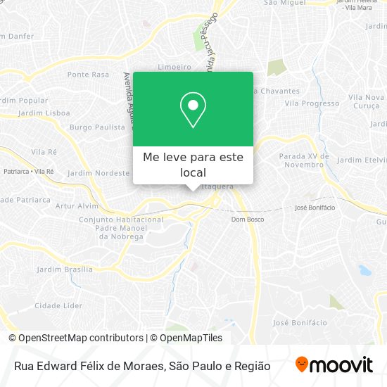 Rua Edward Félix de Moraes mapa