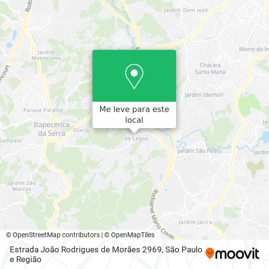 Estrada João Rodrigues de Morães 2969 mapa