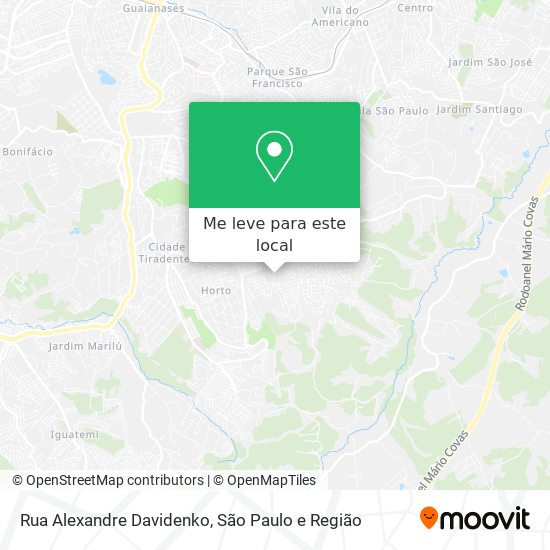 Rua Alexandre Davidenko mapa