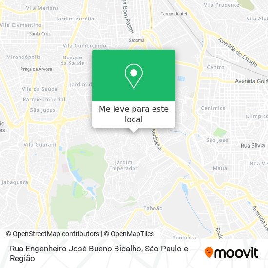 Rua Engenheiro José Bueno Bicalho mapa