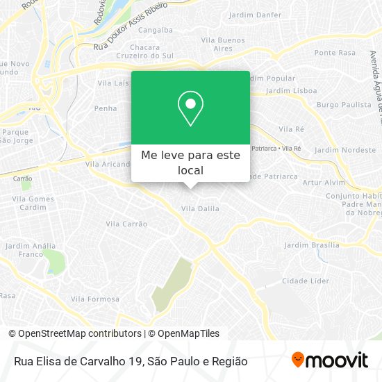 Rua Elisa de Carvalho 19 mapa