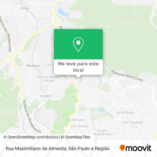 Rua Maximiliano de Almeida mapa