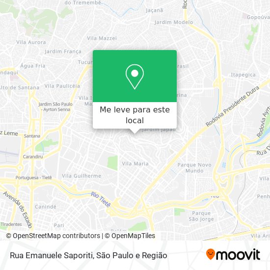 Rua Emanuele Saporiti mapa