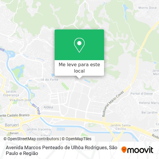 Avenida Marcos Penteado de Ulhôa Rodrigues mapa