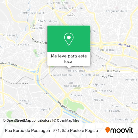 Rua Barão da Passagem 971 mapa