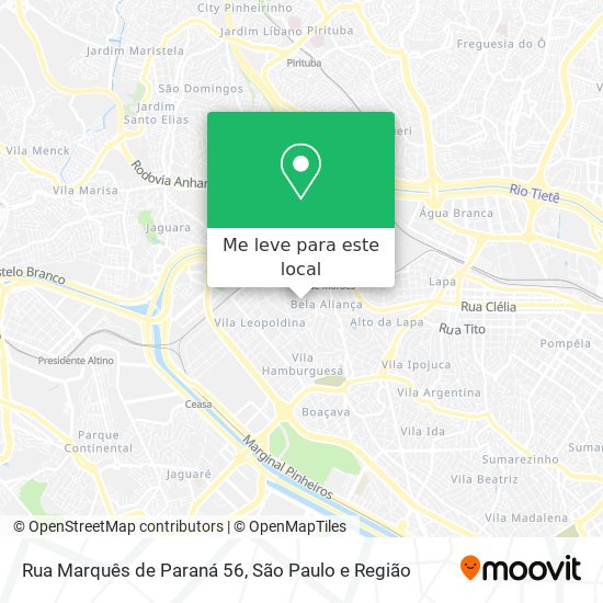 Rua Marquês de Paraná 56 mapa