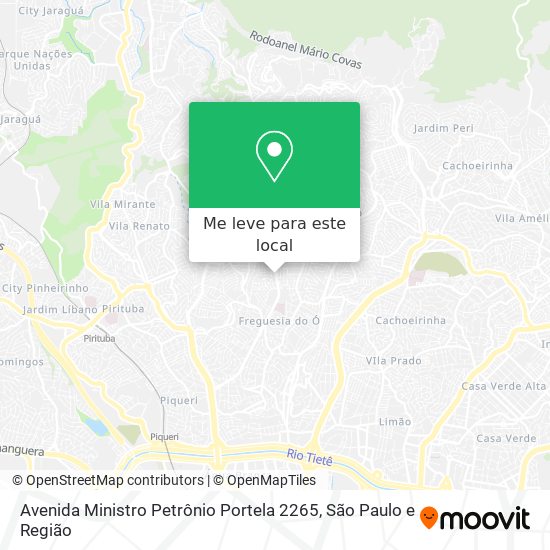 Avenida Ministro Petrônio Portela 2265 mapa