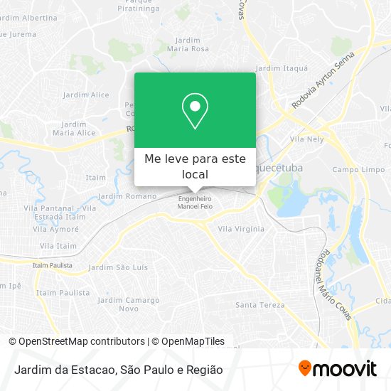 Jardim da Estacao mapa