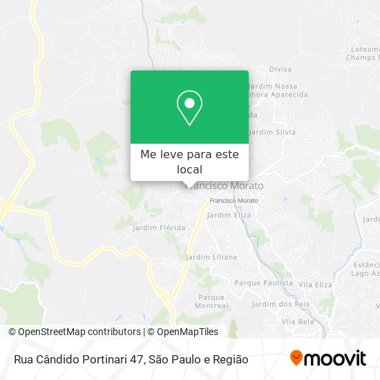 Rua Cândido Portinari 47 mapa