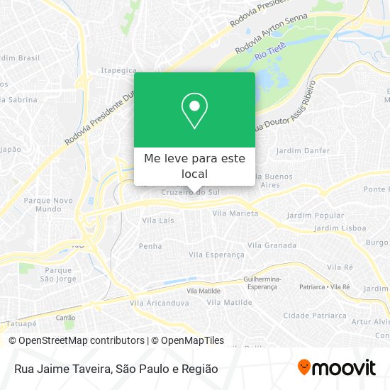 Rua Jaime Taveira mapa