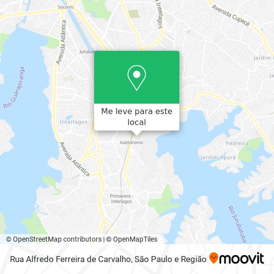 Rua Alfredo Ferreira de Carvalho mapa