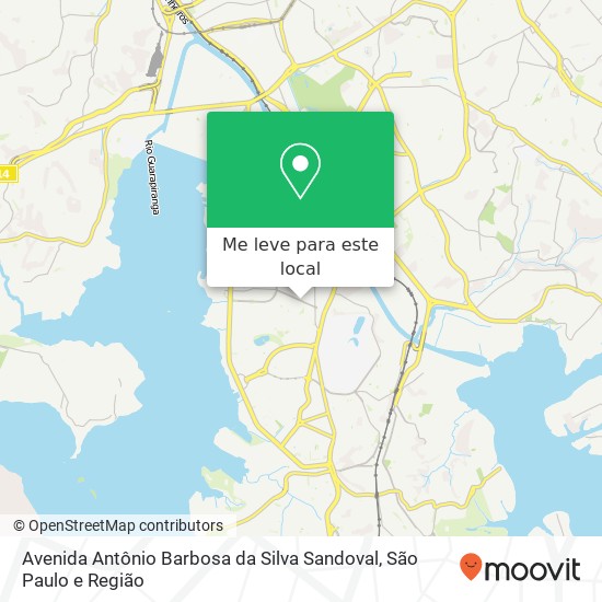 Avenida Antônio Barbosa da Silva Sandoval mapa