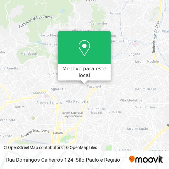 Rua Domingos Calheiros 124 mapa