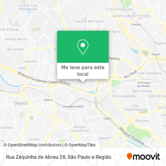 Rua Zéquinha de Abreu 28 mapa