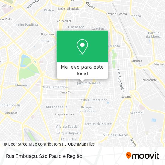 Rua Embuaçu mapa