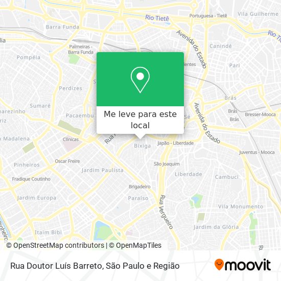 Rua Doutor Luís Barreto mapa