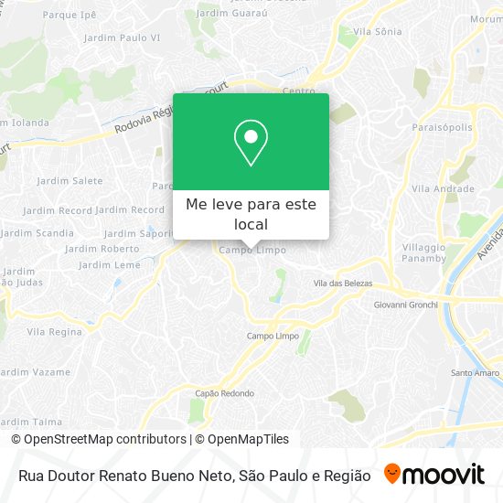 Rua Doutor Renato Bueno Neto mapa