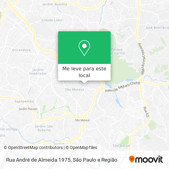 Rua André de Almeida 1975 mapa